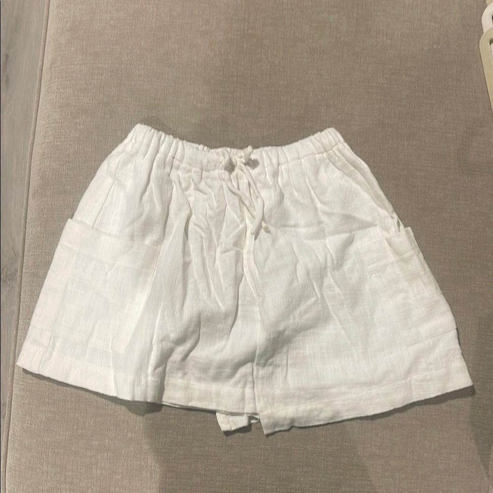 Kids White Shorts